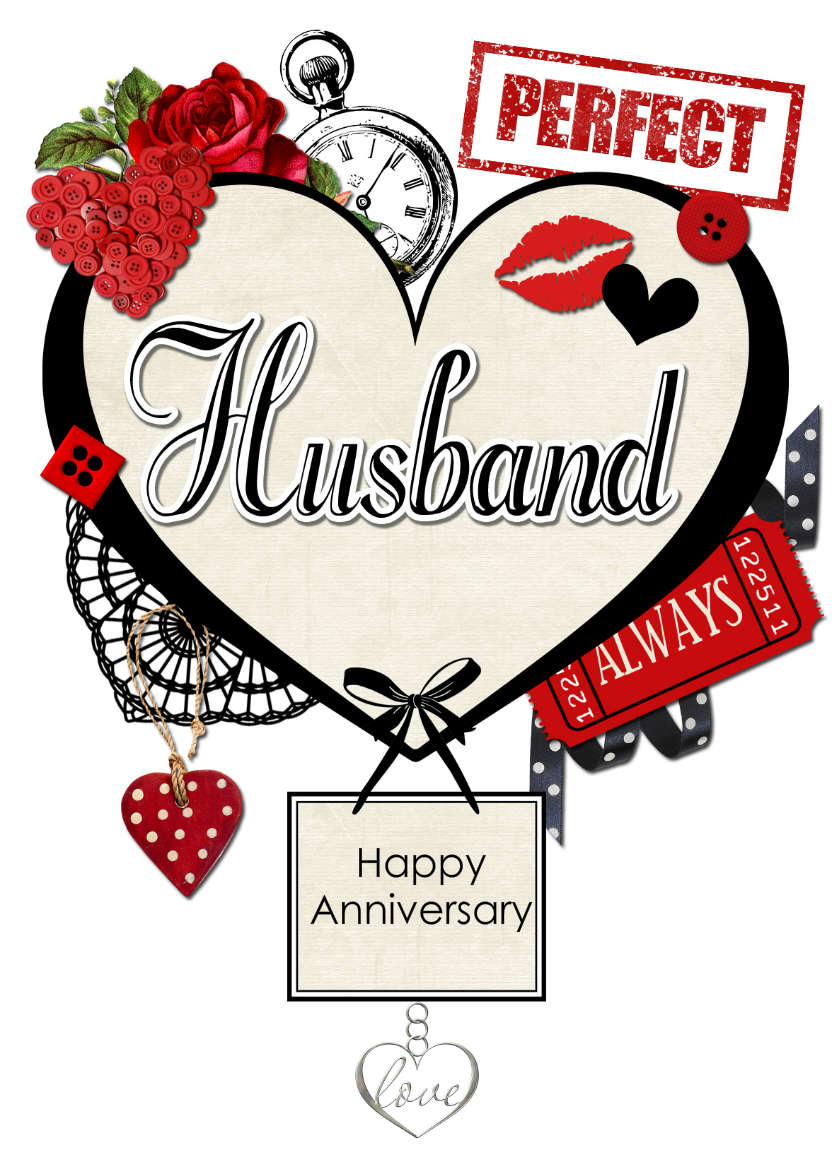 Husband Collage Heart - card made with Crafty Bob's Card Creator