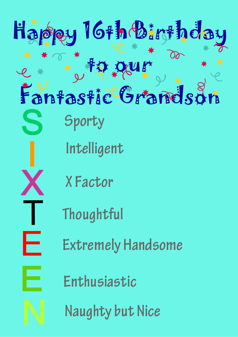 Turquoise Plain Background - card made with Crafty Bob's Card Creator