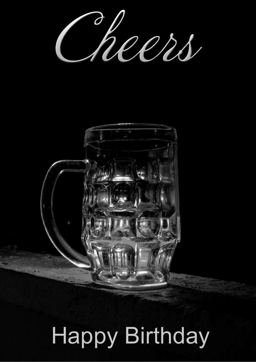 Cheers Male Fathers Day/birthday Card - card made with Crafty Bob's Card Creator