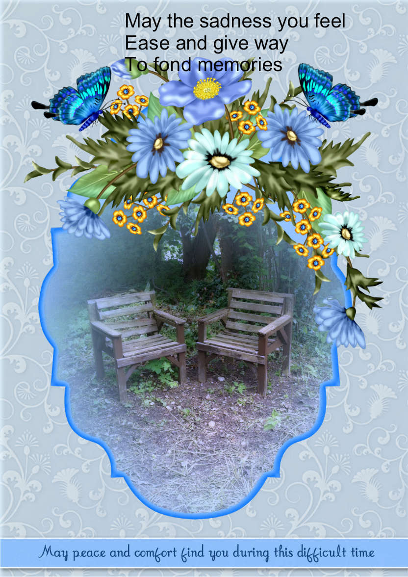 Peace - card made with Crafty Bob's Card Creator