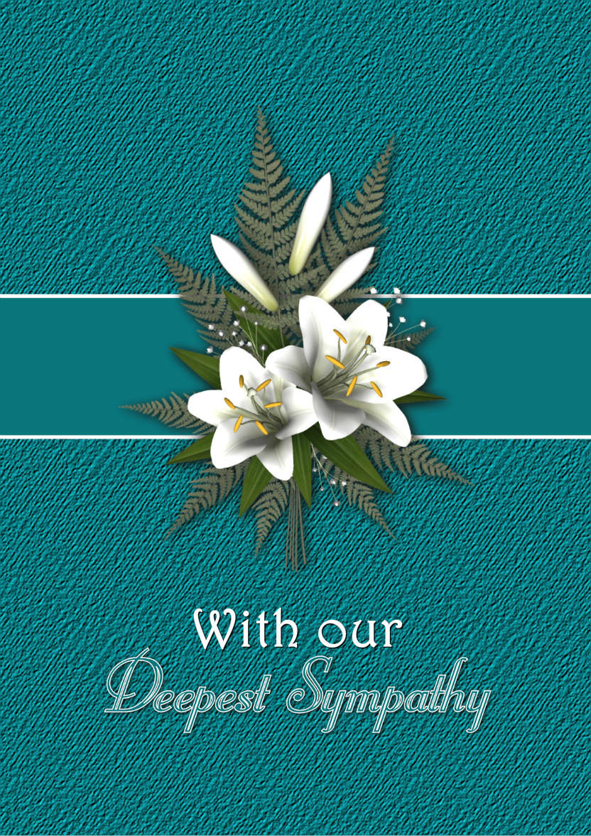 Deepest Sympathy - card made with Crafty Bob's Card Creator