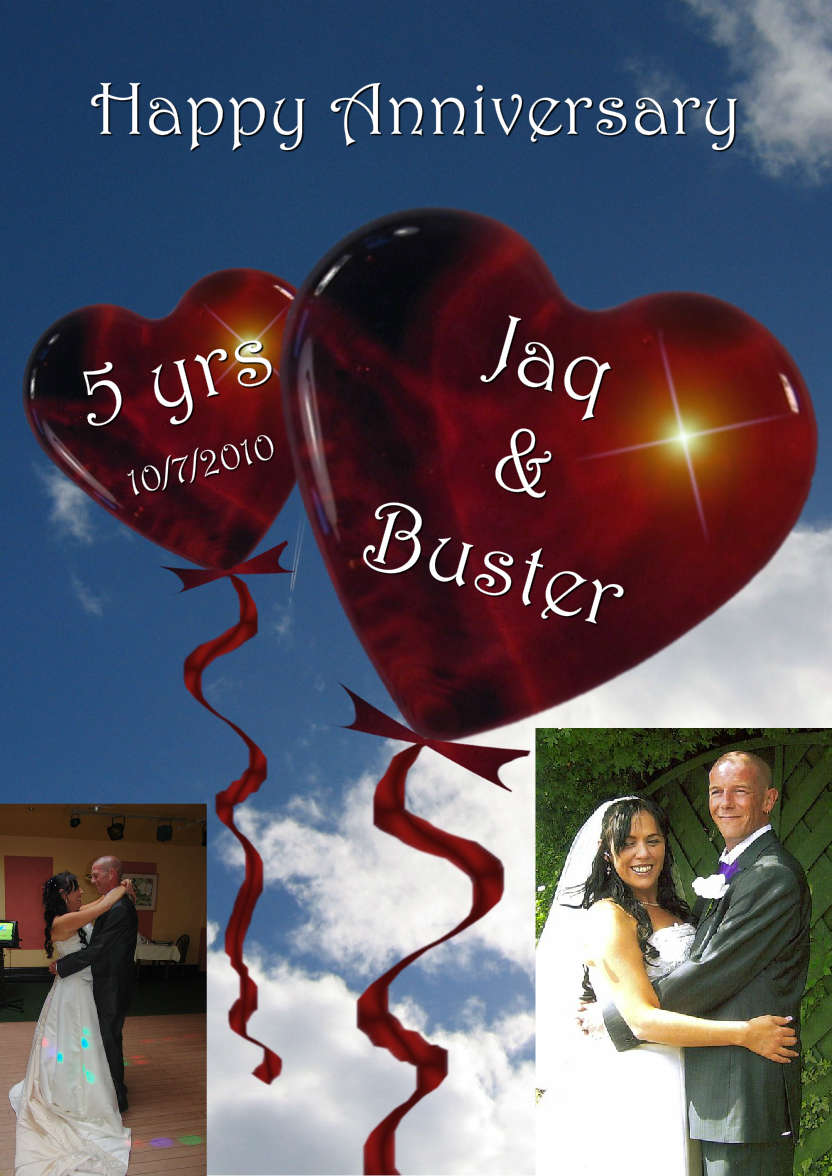 Love Balloons - card made with Crafty Bob's Card Creator