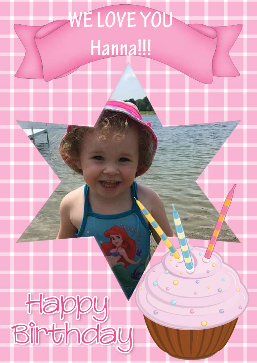 Pretty Pink Cupcake - card made with Crafty Bob's Card Creator