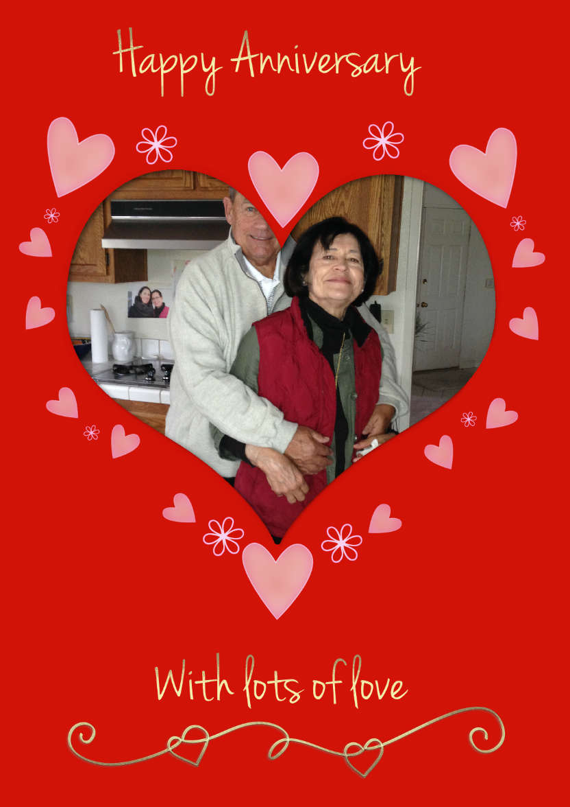 Anniversary Heart - card made with Crafty Bob's Card Creator
