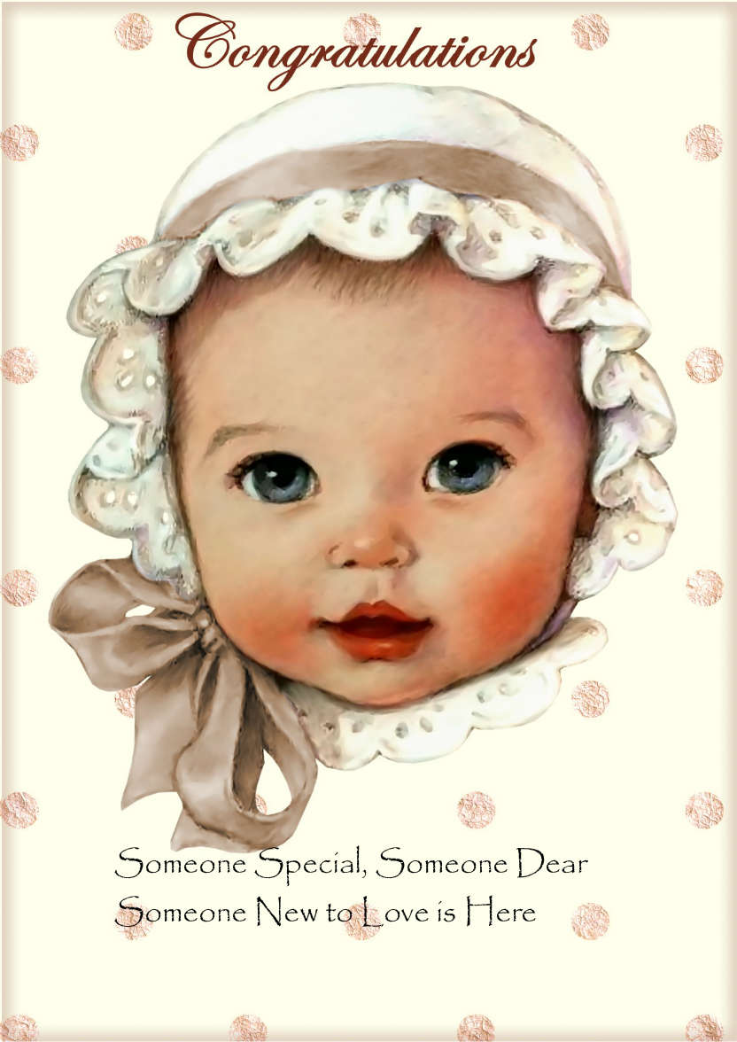 New Baby - card made with Crafty Bob's Card Creator