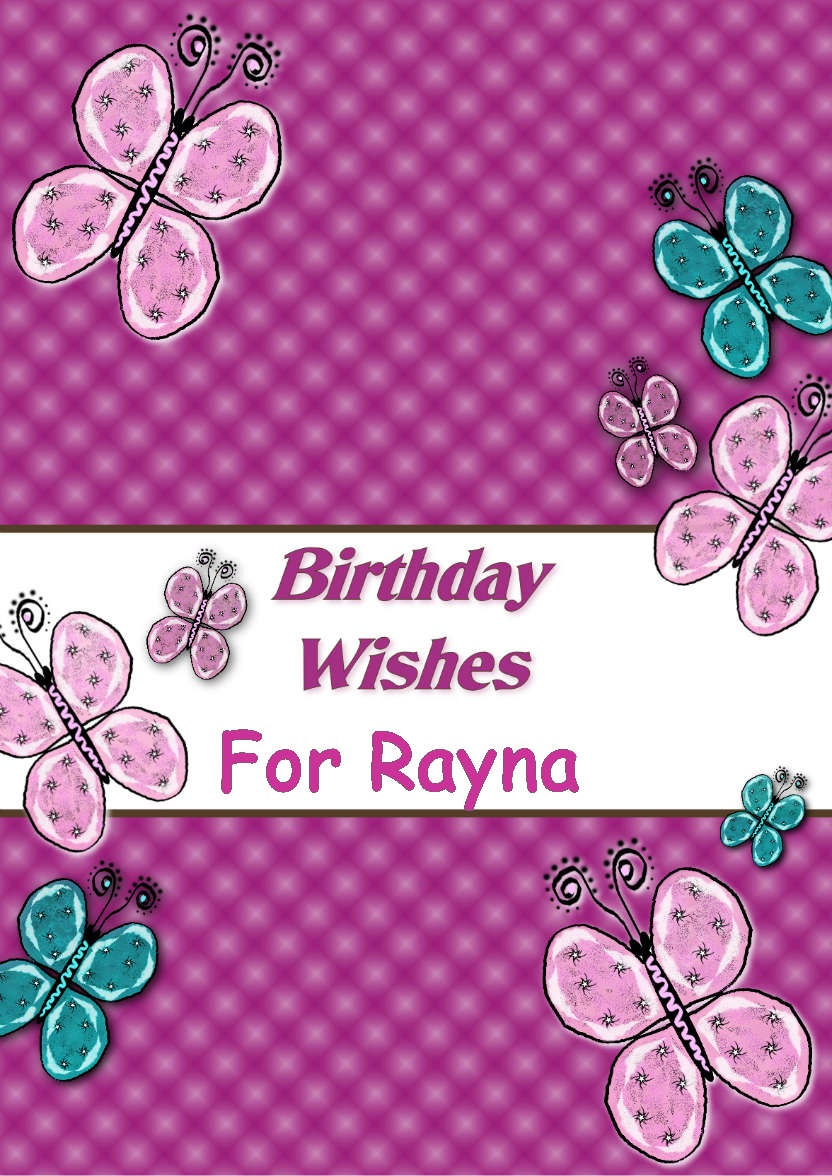 Beautiful Butterflies Birthday Card - card made with Crafty Bob's Card Creator