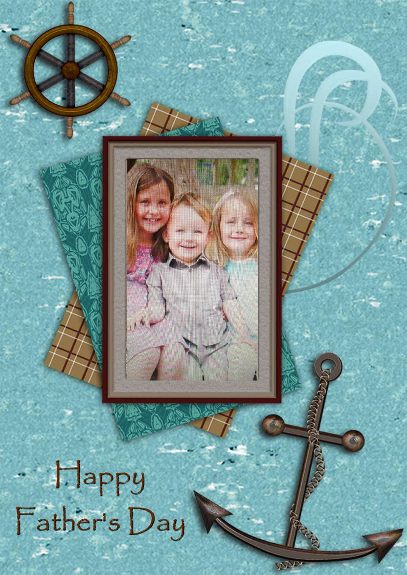 Sailing - card made with Crafty Bob's Card Creator