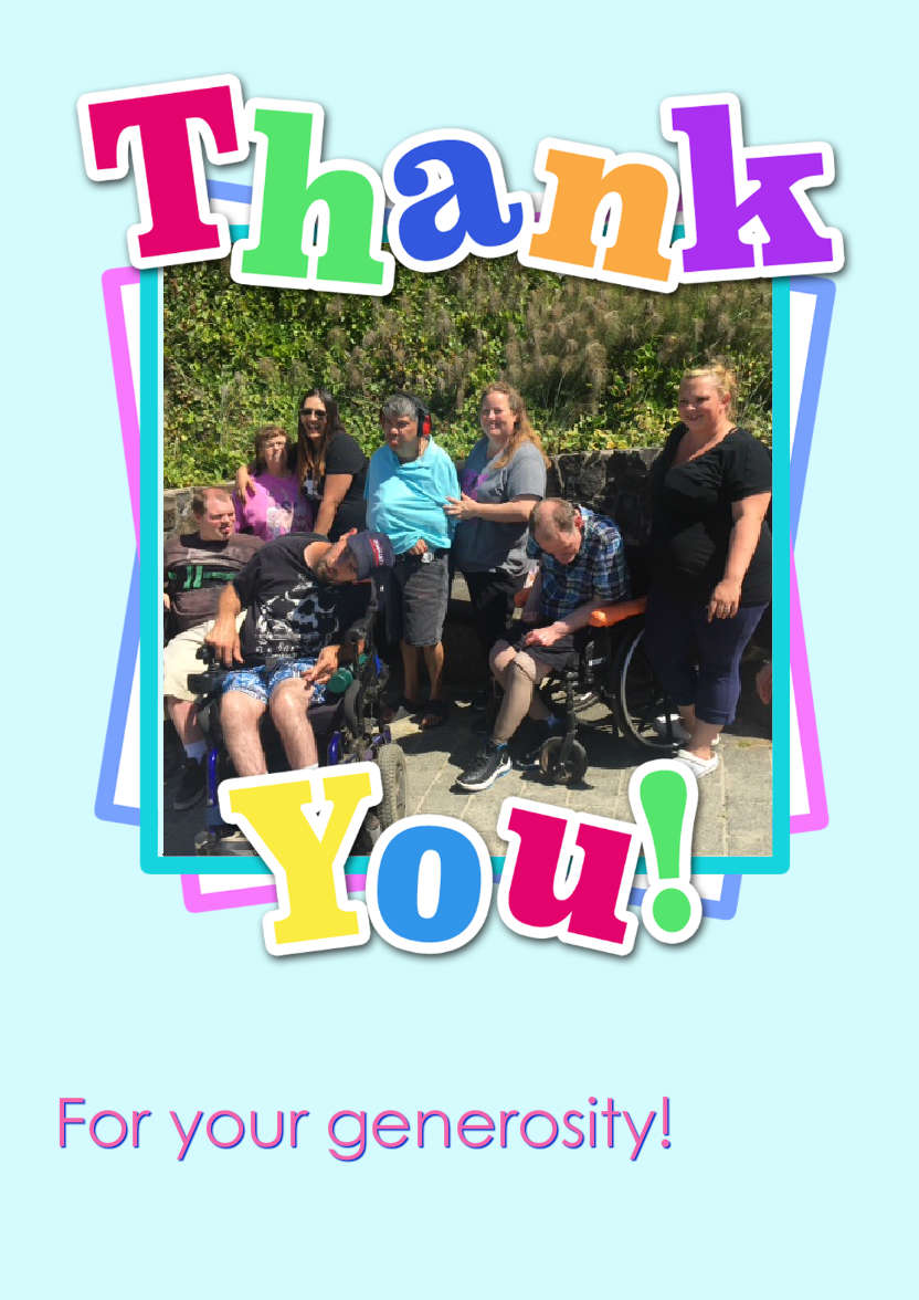 Thank You Aperture Card Front - card made with Crafty Bob's Card Creator