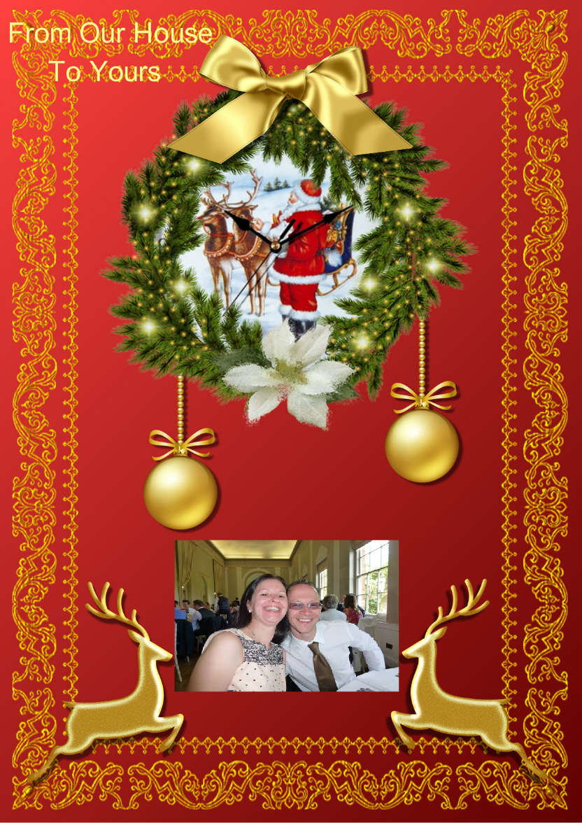Christmas Time - card made with Crafty Bob's Card Creator