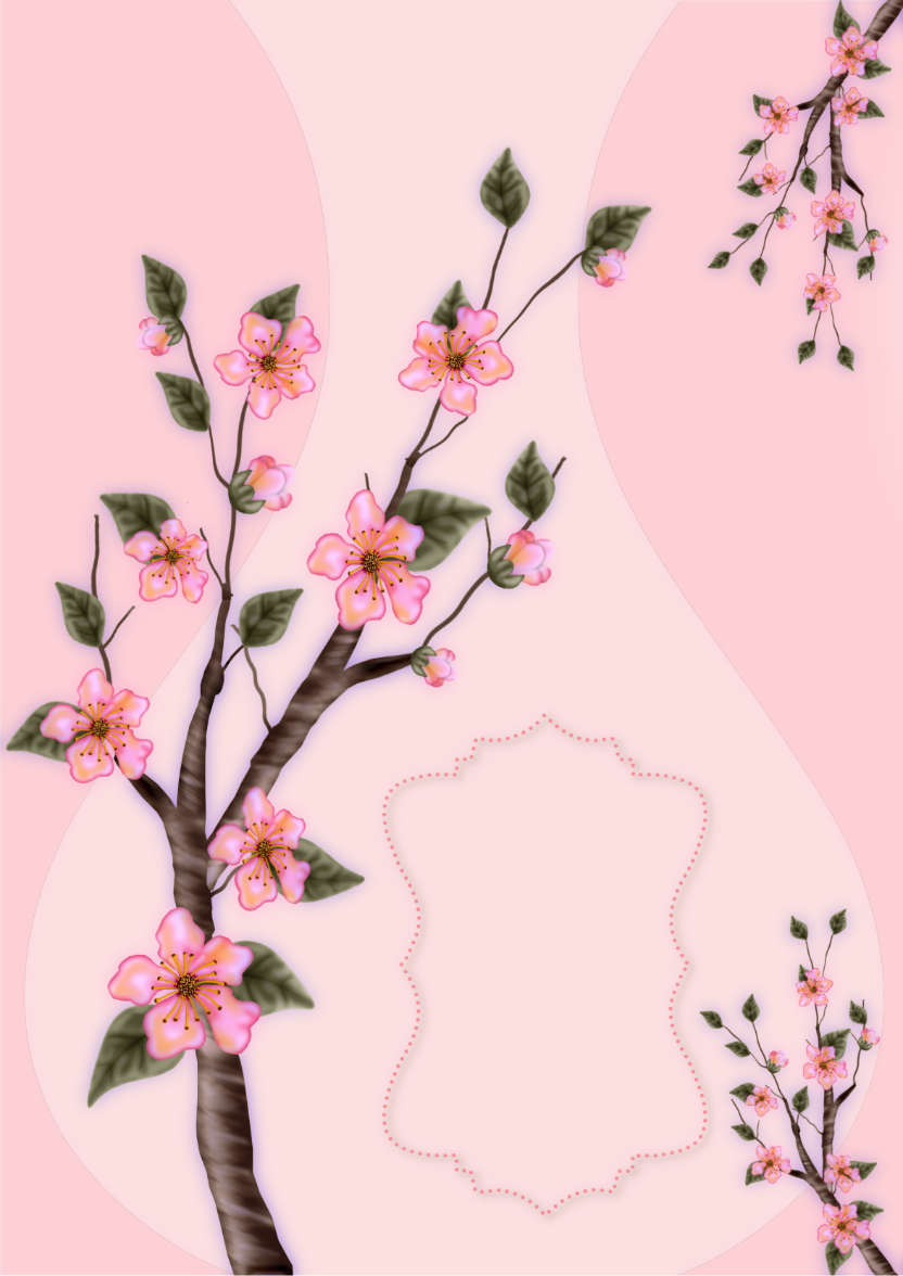 Apple Blossom - card made with Crafty Bob's Card Creator