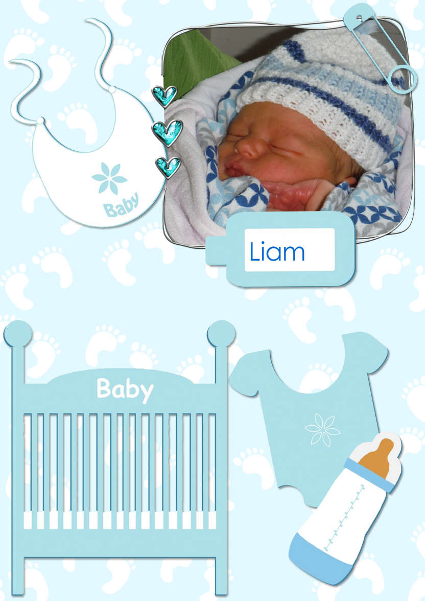 Baby Boy Aperture - card made with Crafty Bob's Card Creator