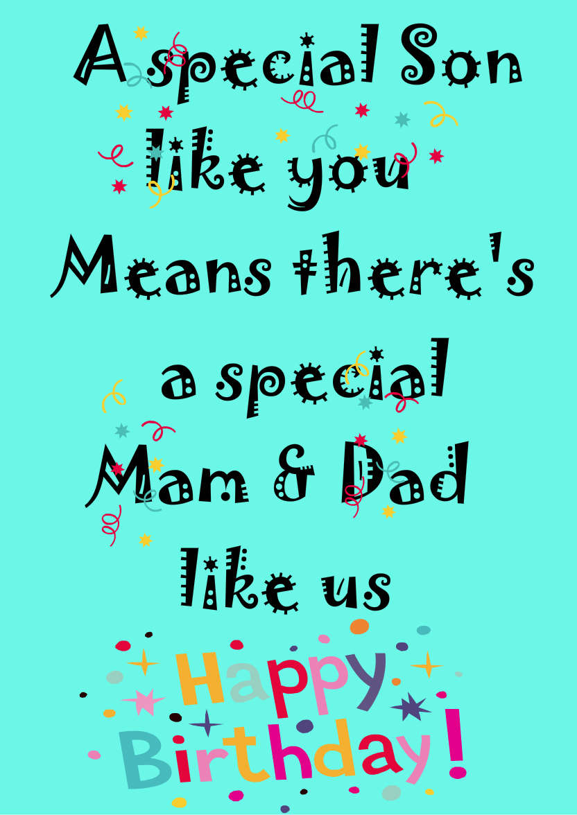 Turquoise Plain Background - card made with Crafty Bob's Card Creator