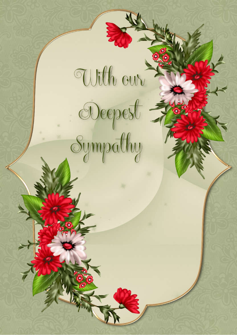 With Our Deepest Sympathy - card made with Crafty Bob's Card Creator