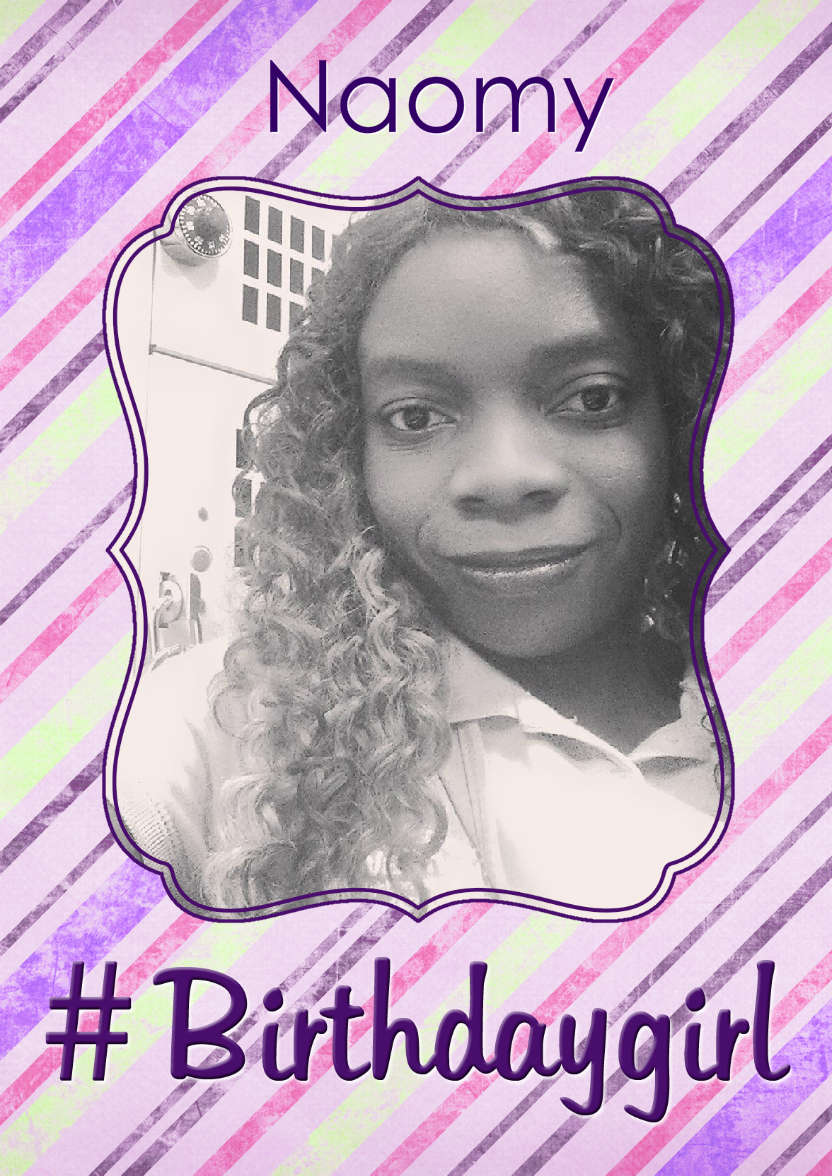 Hashtag Birthday Girl - card made with Crafty Bob's Card Creator