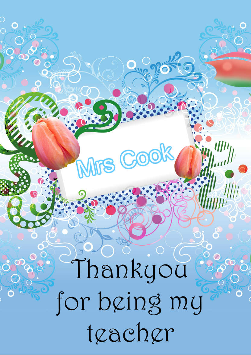 Tulip Arrangement - card made with Crafty Bob's Card Creator