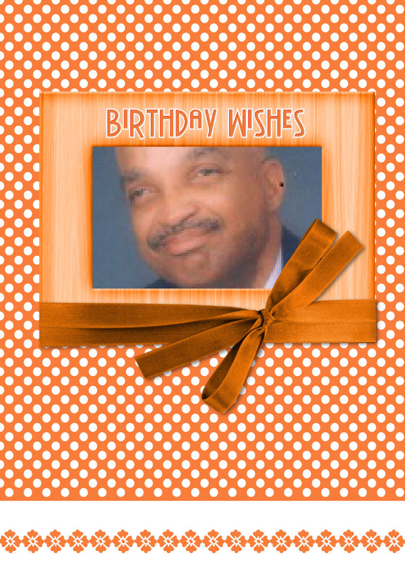 Orange Madness - card made with Crafty Bob's Card Creator