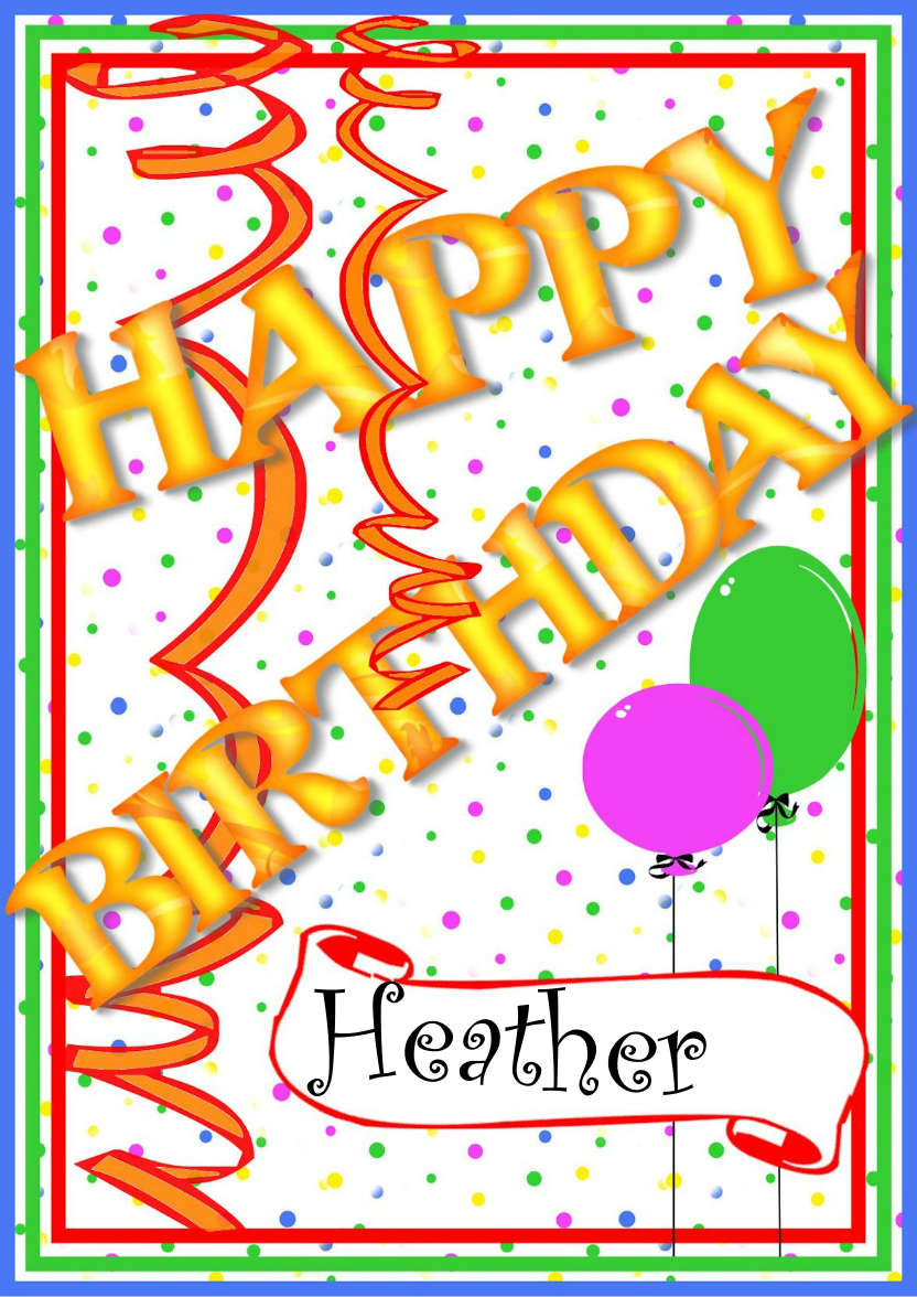 Happy Birthday Streamers - card made with Crafty Bob's Card Creator