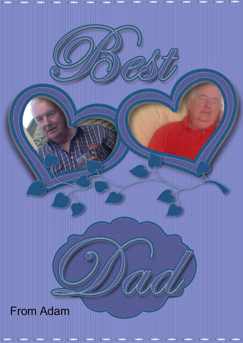 Birthday Dad - card made with Crafty Bob's Card Creator
