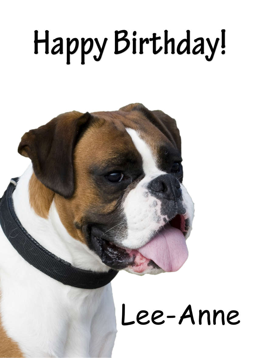 Boxer Card - card made with Crafty Bob's Card Creator