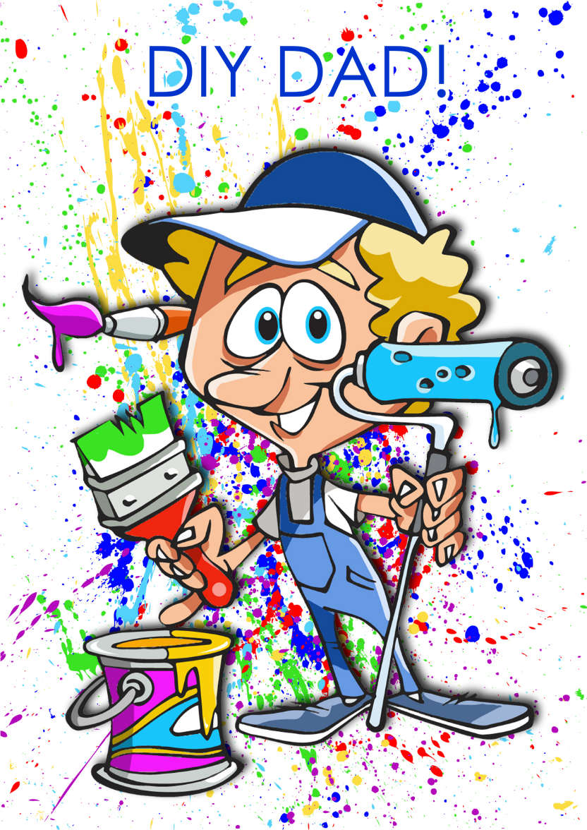 DIY Dad Birthday/father Day Card - card made with Crafty Bob's Card Creator