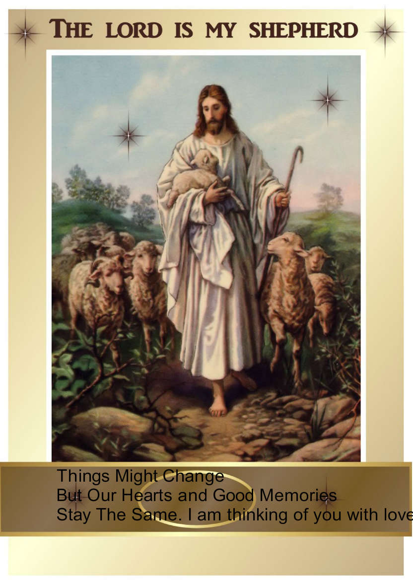 The Good Shepherd - card made with Crafty Bob's Card Creator