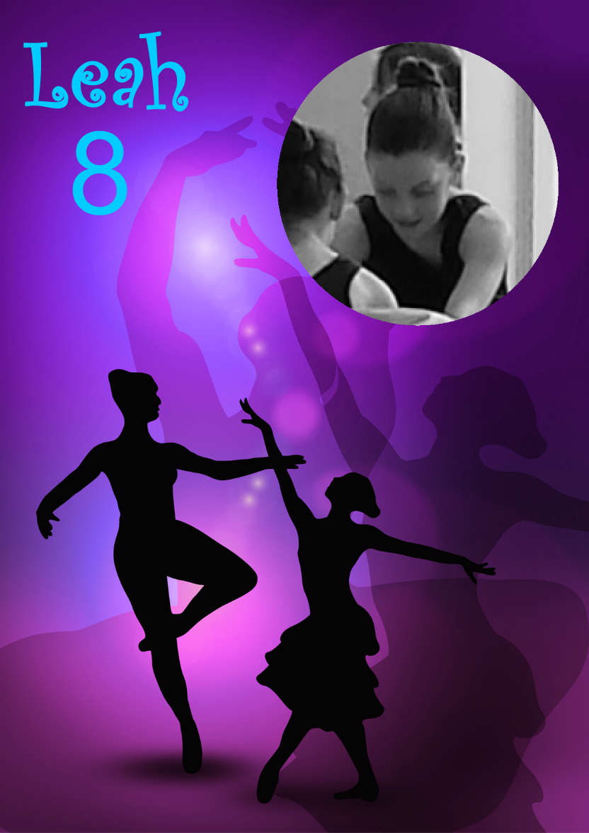 Beautiful Ballet Aperture Photo Card - card made with Crafty Bob's Card Creator