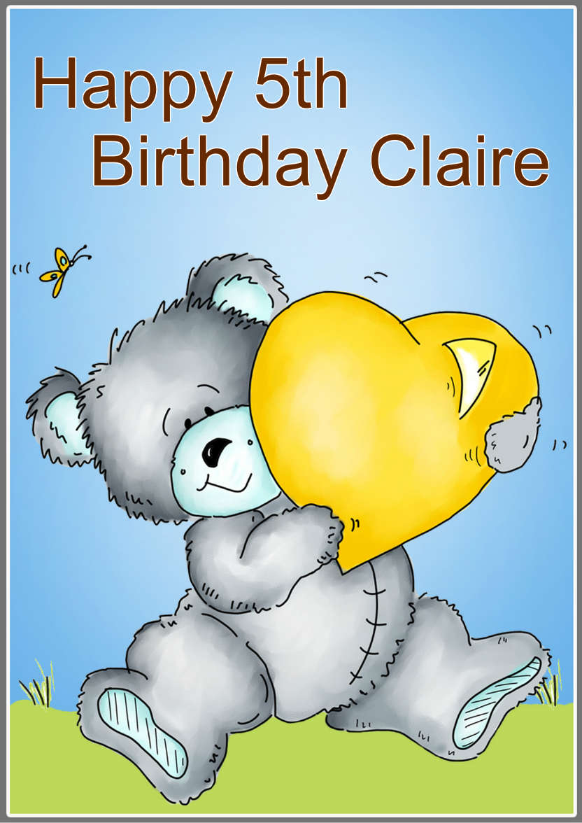 Bear Hugs - card made with Crafty Bob's Card Creator
