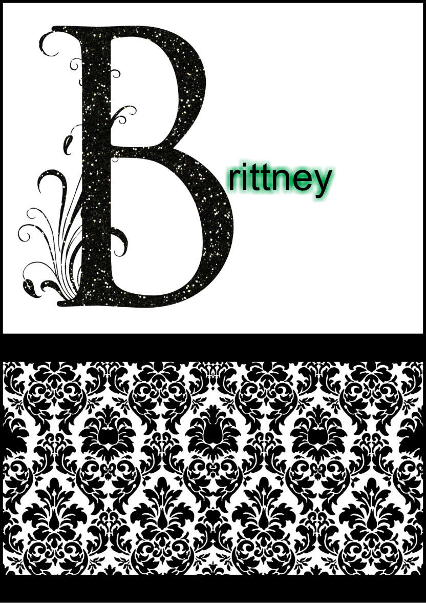 Damask Monogram Letter B Card - card made with Crafty Bob's Card Creator