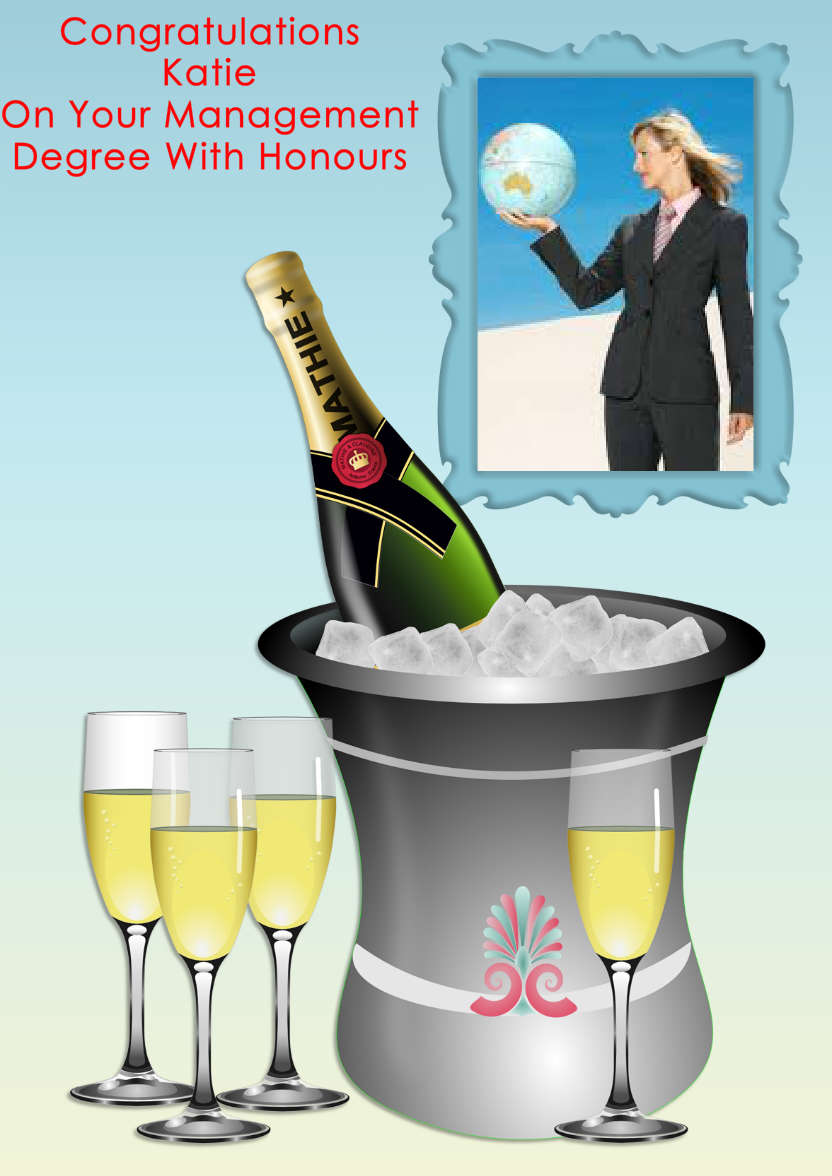 Congratulations Aperture Photo Card - card made with Crafty Bob's Card Creator