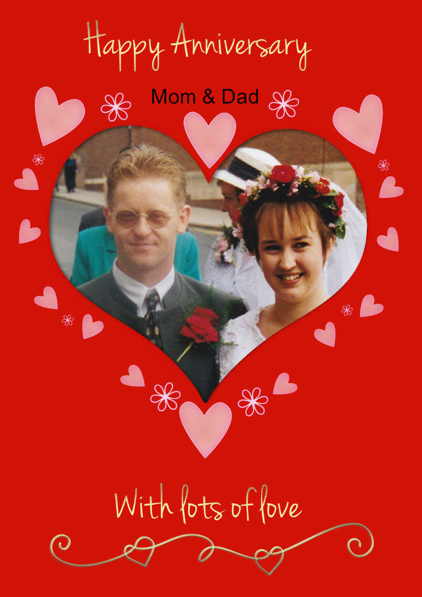 Anniversary Heart - card made with Crafty Bob's Card Creator
