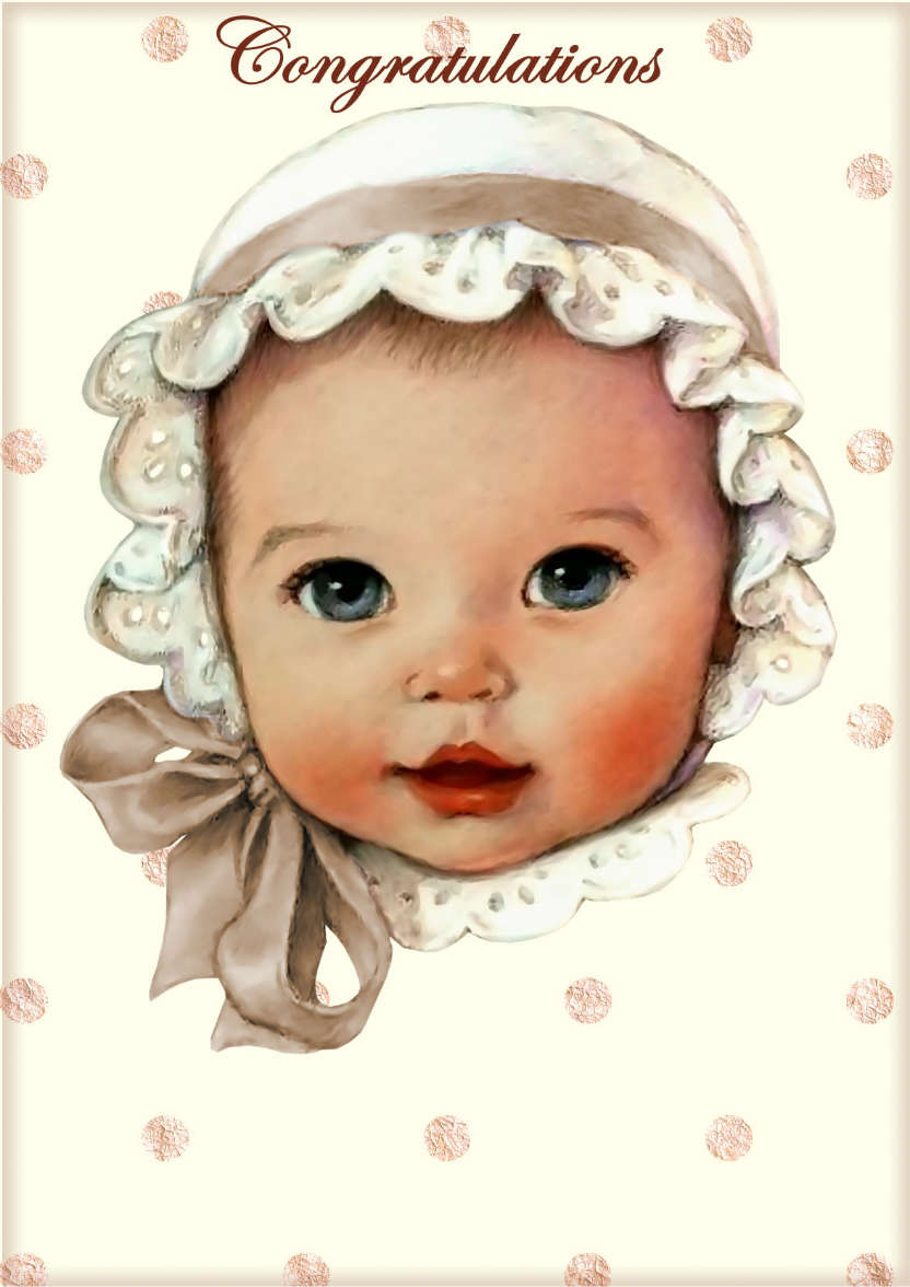 New Baby - card made with Crafty Bob's Card Creator