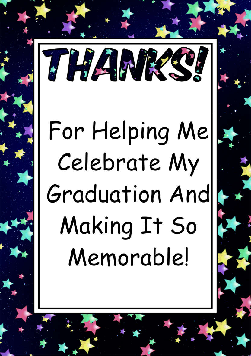 Thank You Stars Card Front - card made with Crafty Bob's Card Creator