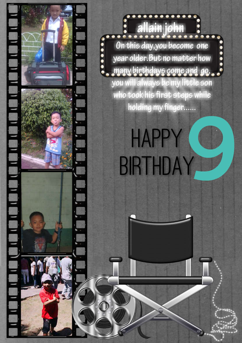 Movie Time - card made with Crafty Bob's Card Creator