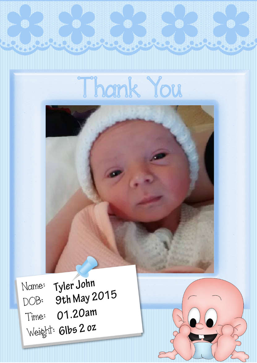 Thank You for Gift Card - card made with Crafty Bob's Card Creator