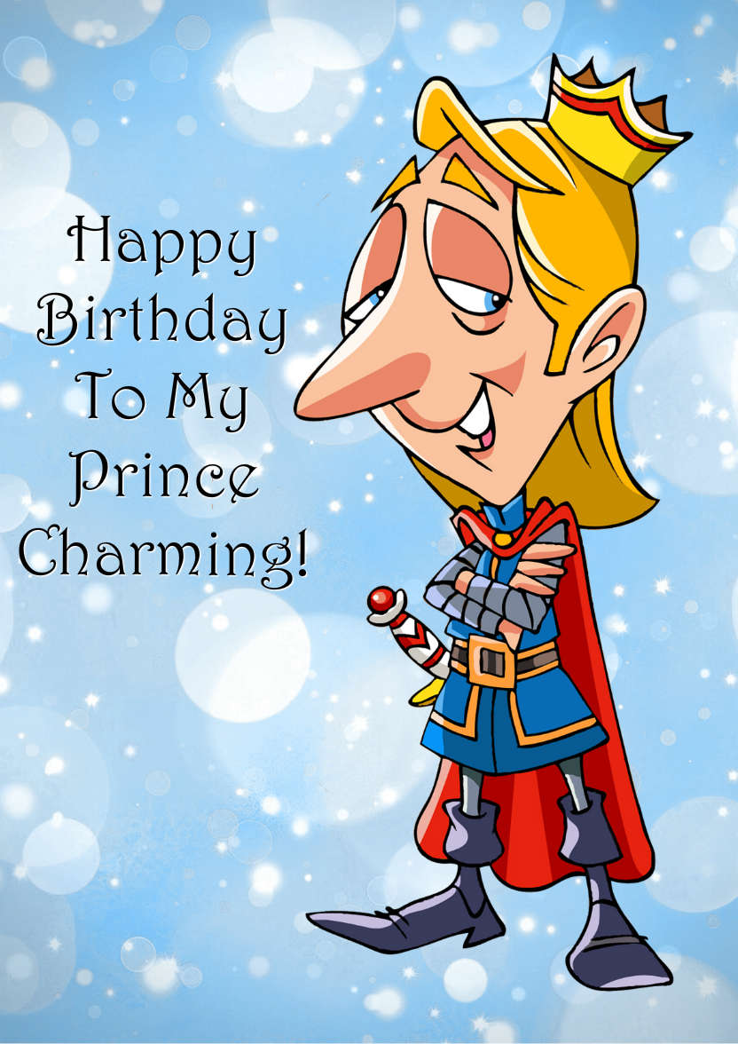 Prince Charming - card made with Crafty Bob's Card Creator