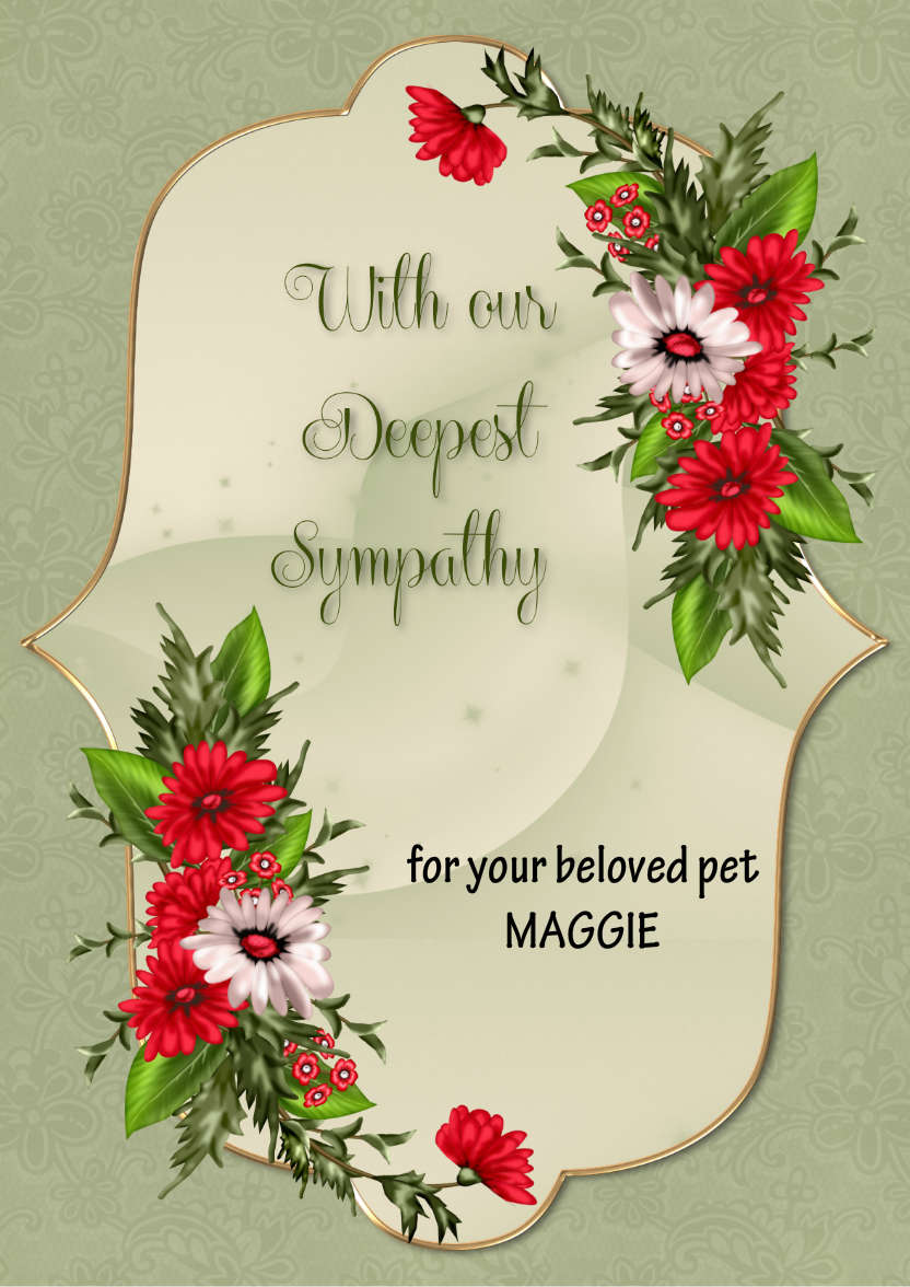 With Our Deepest Sympathy - card made with Crafty Bob's Card Creator