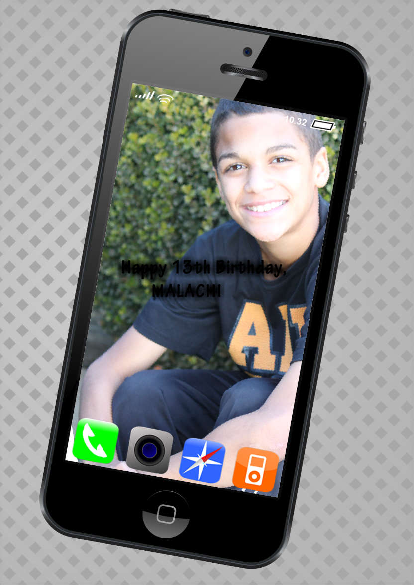Iphone Style Card - card made with Crafty Bob's Card Creator