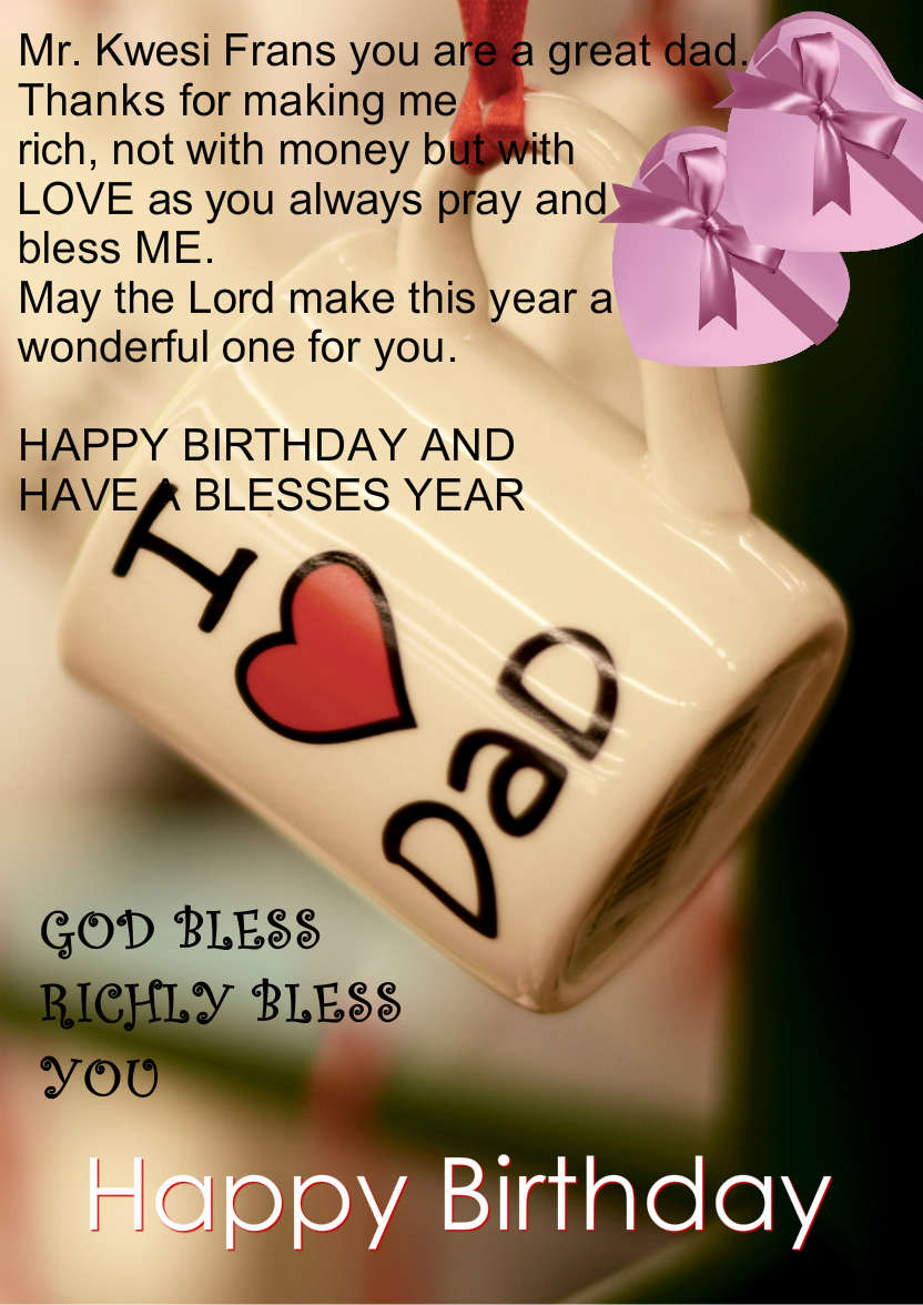 I Love Dad Cup Card - card made with Crafty Bob's Card Creator