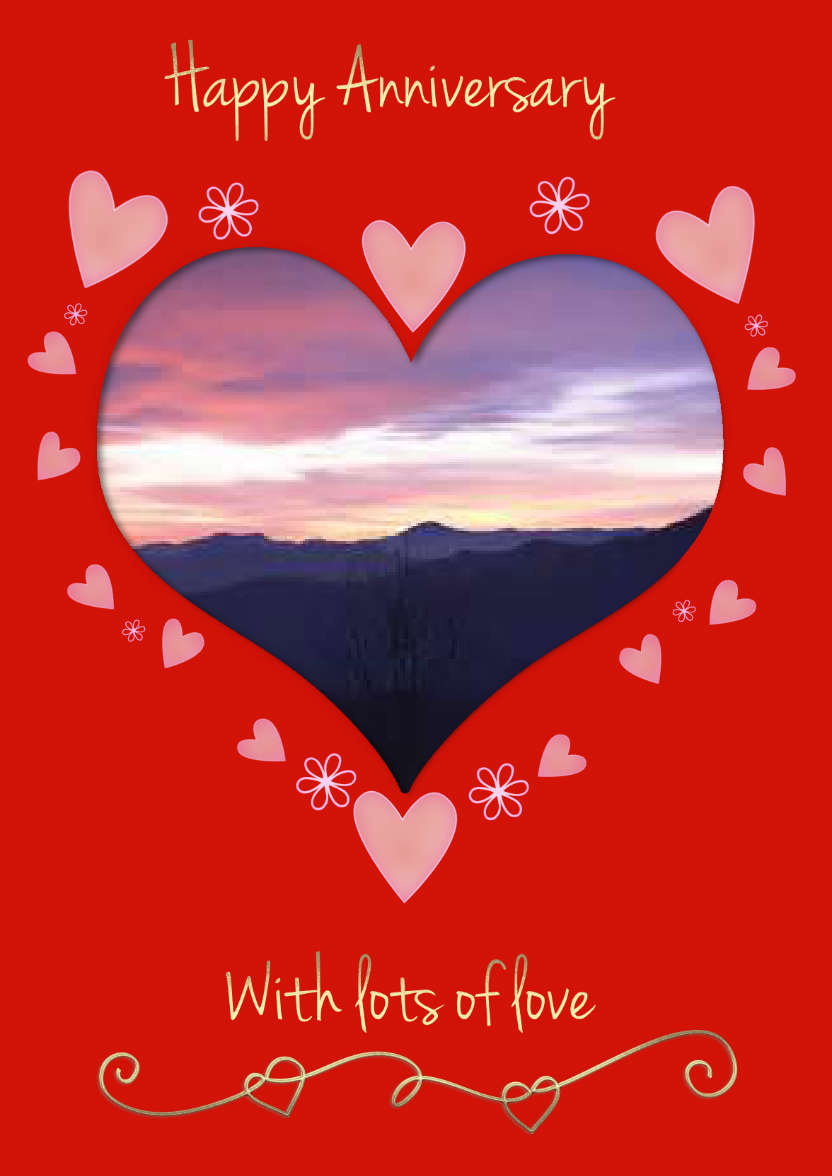 Anniversary Heart - card made with Crafty Bob's Card Creator