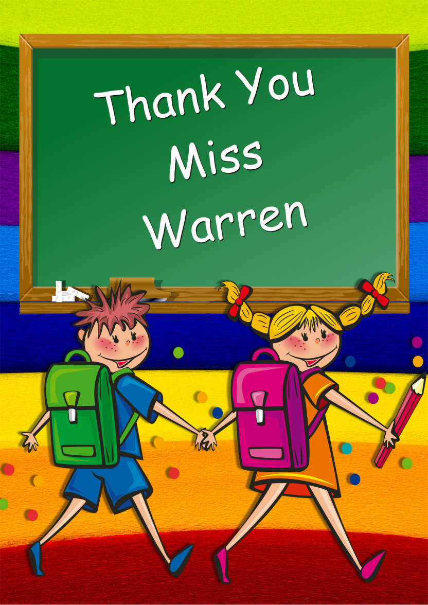 Welcome Back to School Card - card made with Crafty Bob's Card Creator