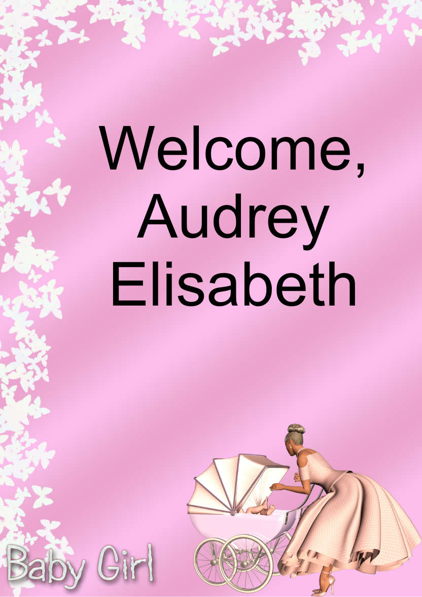 Mother and Baby Girl - card made with Crafty Bob's Card Creator