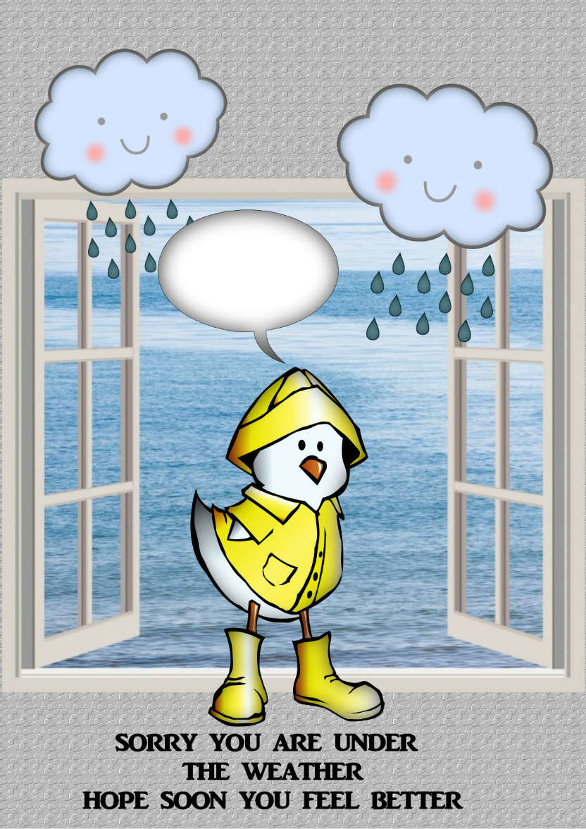 Under the Weather - card made with Crafty Bob's Card Creator