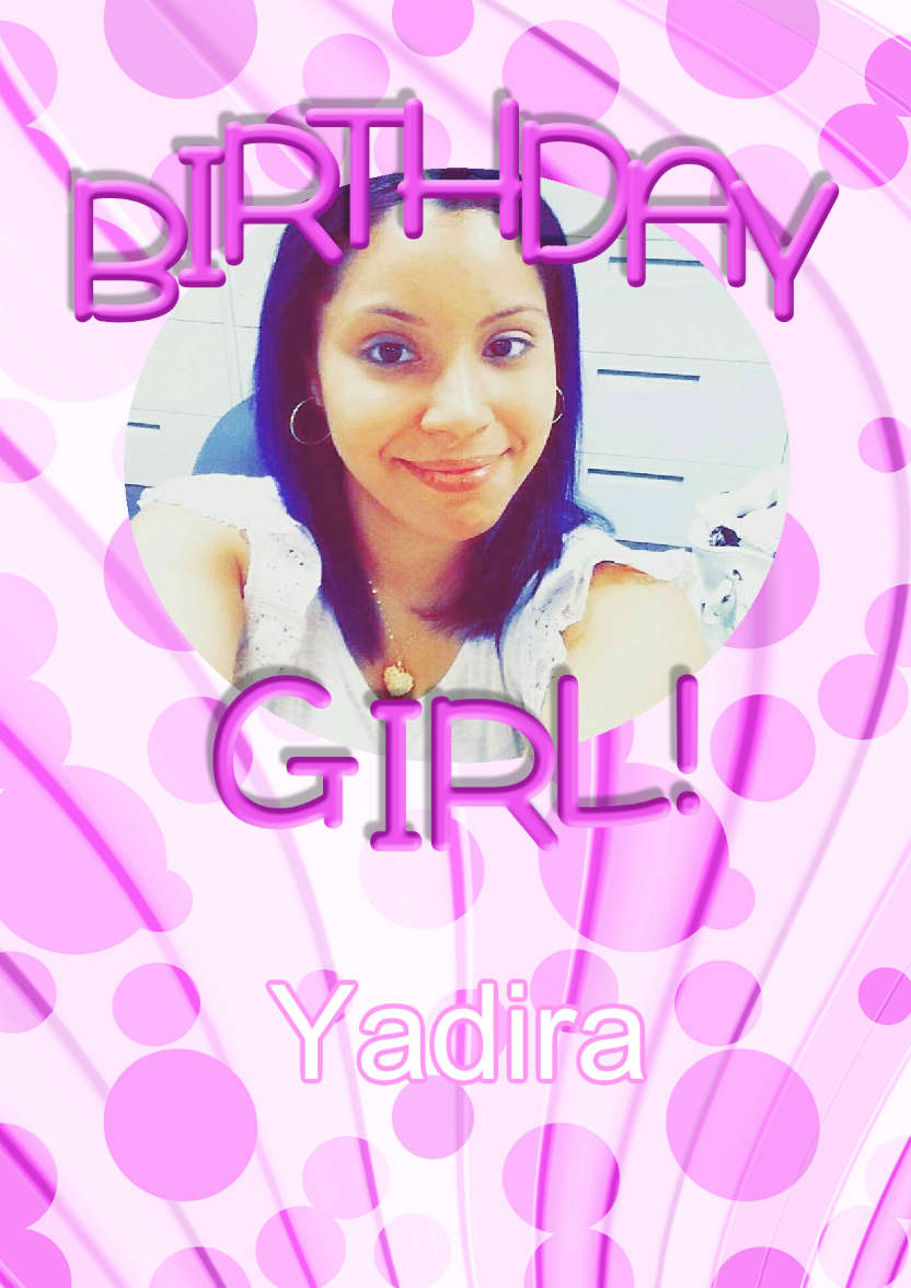 Birthday Girl Aperture Frame Card - card made with Crafty Bob's Card Creator
