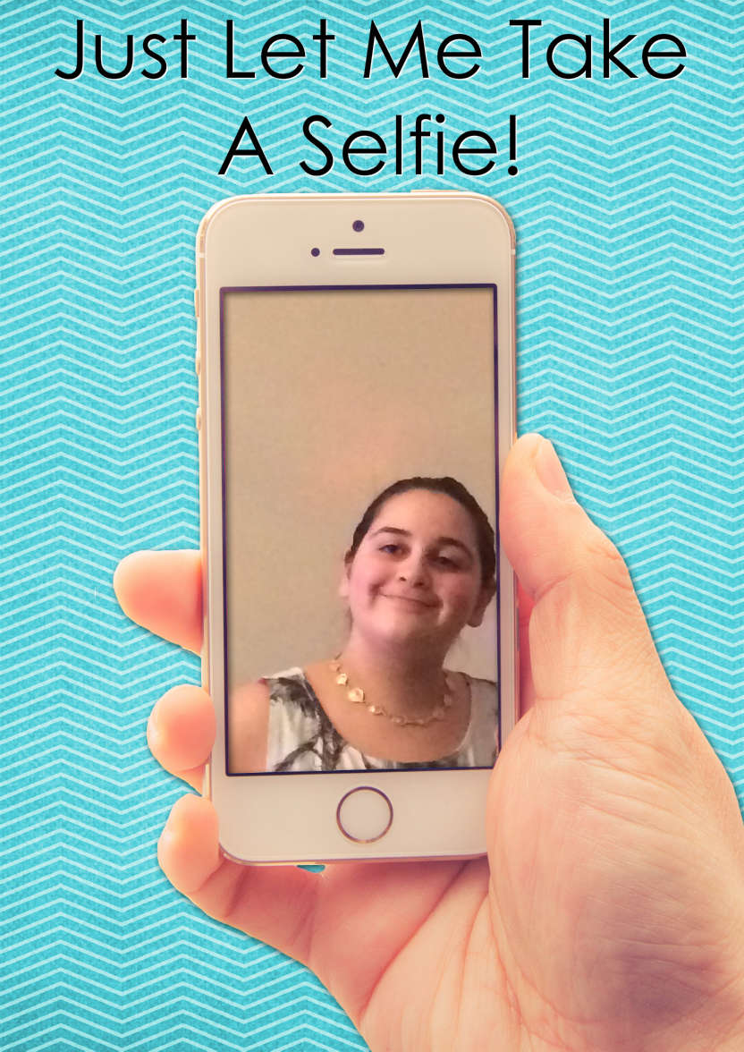 Selfie Mobile Phone Card - card made with Crafty Bob's Card Creator