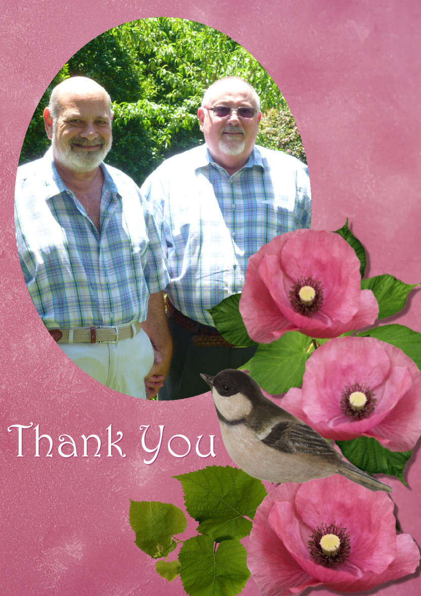 Floral Aperture Photo Card - card made with Crafty Bob's Card Creator