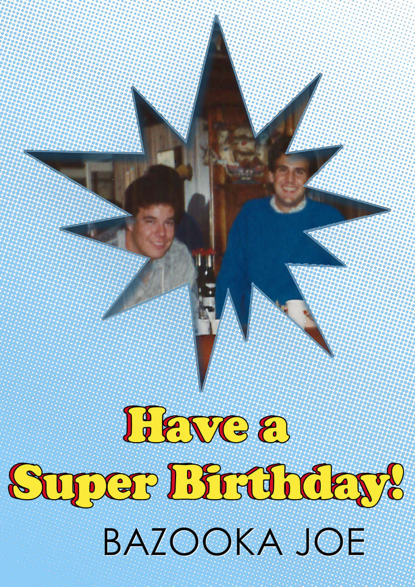 Super Birthday Photo Card - card made with Crafty Bob's Card Creator