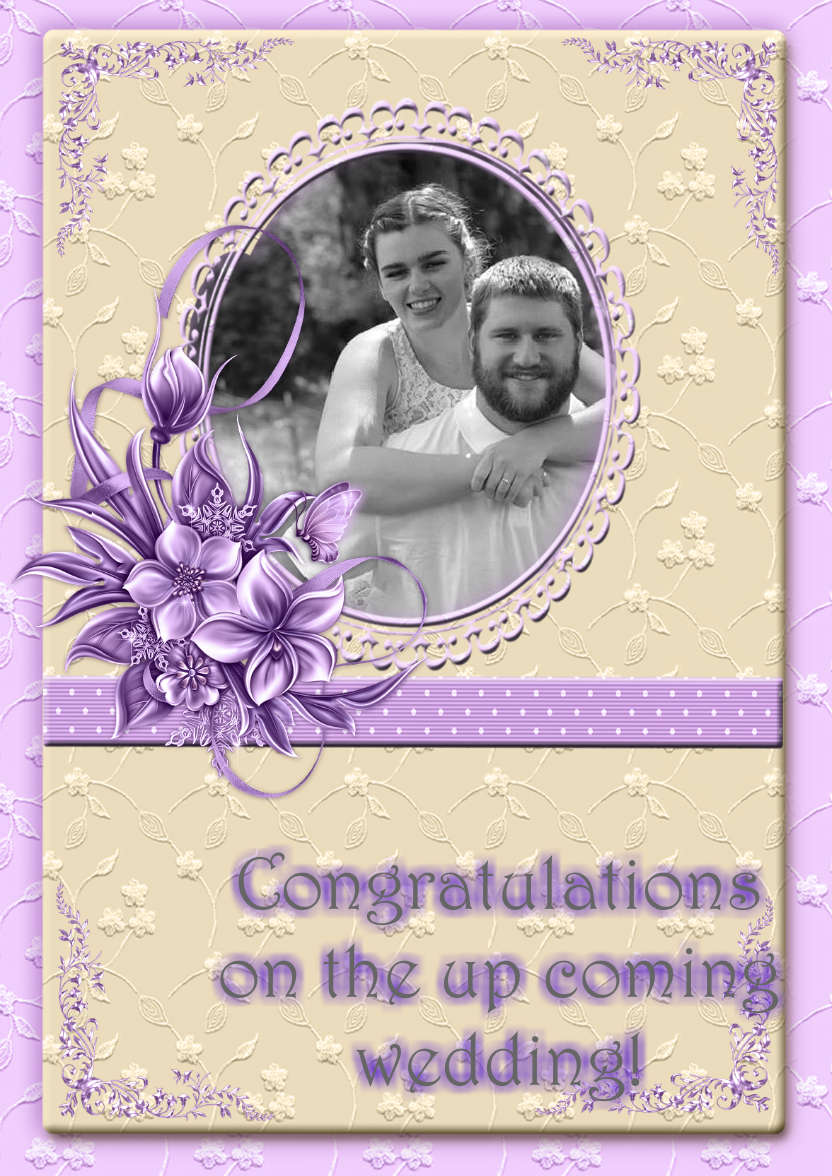 Lacy and Floral Design for Many Occasions #3 - card made with Crafty Bob's Card Creator