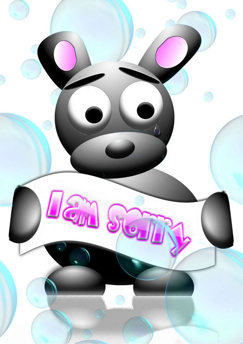 Sorry Dog - card made with Crafty Bob's Card Creator