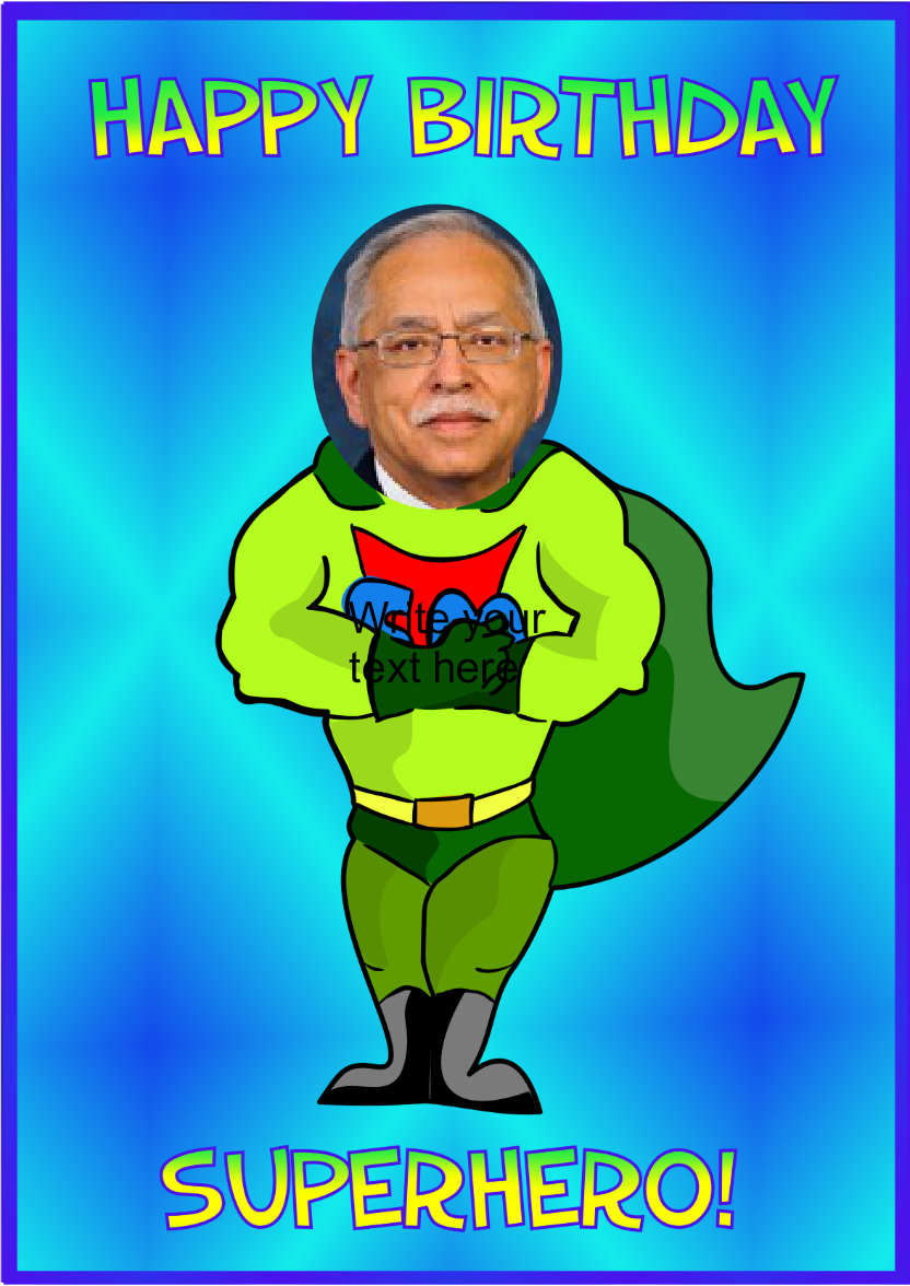 Superhero - card made with Crafty Bob's Card Creator