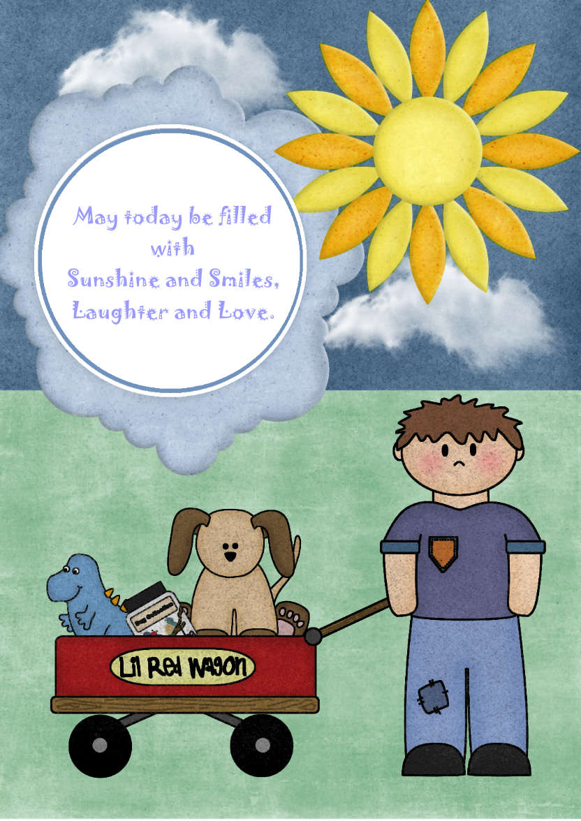Sunny Boy - card made with Crafty Bob's Card Creator